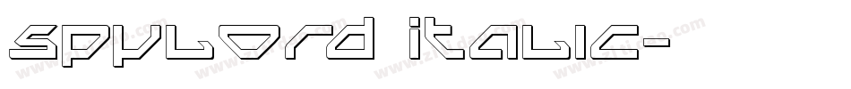 Spylord Italic字体转换